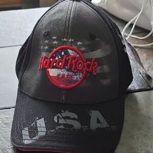 Hard Rock Cafe Black Cap with Red Logo